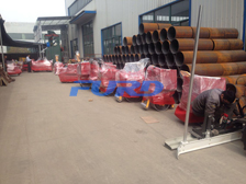 福瑞得機(jī)械激光整平機(jī)、座駕壓路機(jī)、手扶壓路機(jī)、大灌縫機(jī)等及時(shí)包裝發(fā)貨