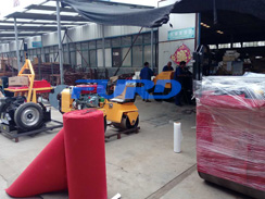 福瑞得機械全自動井蓋切割機，座駕壓路機及時發(fā)貨